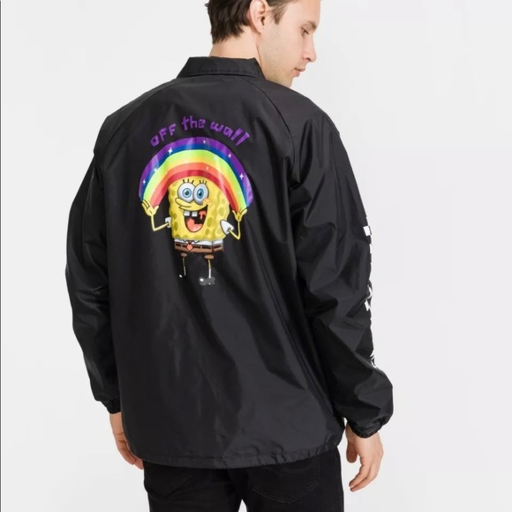 Vans Men X SpongeBob Imagination OFF THE WALL Torrey Sportswear Jacket Sze Large